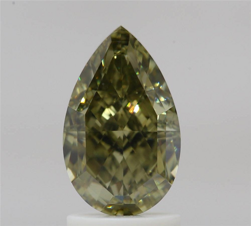 2.03 carat Fancy Dark Gray Yellowish Brown-SI1 Natūralus Pear Deimantas (1)