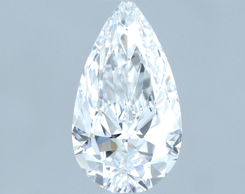 0.7 carat D-VS2 Natūralus Pear Deimantas (1)