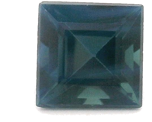 0.52 carat BLUE STEP cut Square Safyras (1)
