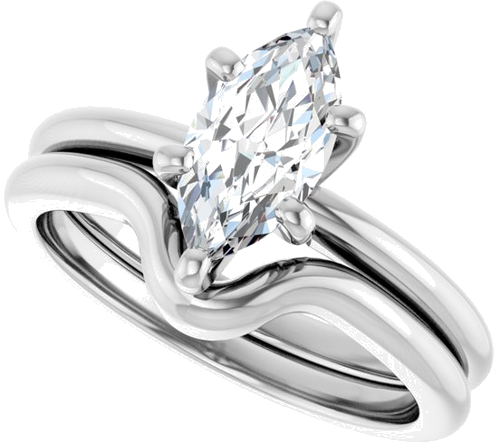 Sužadėtuvių Žiedas „Solitaire“ 925 Sidabro Marquise 10mm x 5mm (10)