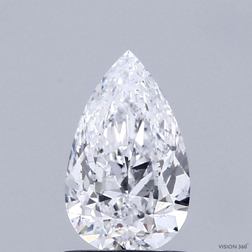 1.01 carat D-SI2 Natūralus Pear Deimantas (1)