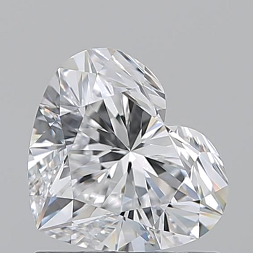 1.01 carat D-VVS2 Natūralus Heart Deimantas (1)