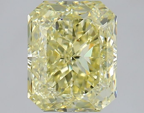 2.0 carat Fancy Light Yellow-VS1 Natūralus Radiant Deimantas (1)