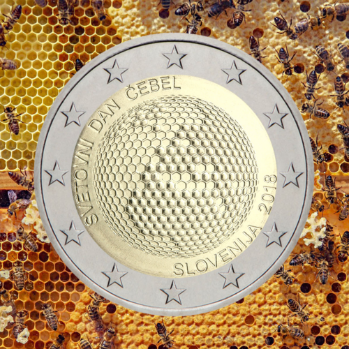 2018 Slovenia World Bee Day 2 euro coin (2)