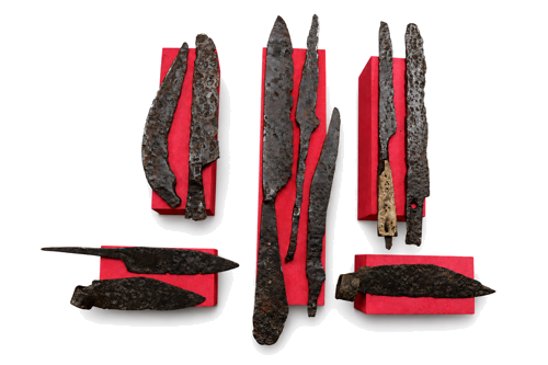 Medieval combat knife set (10 pcs.), Europe, 15th century (1)