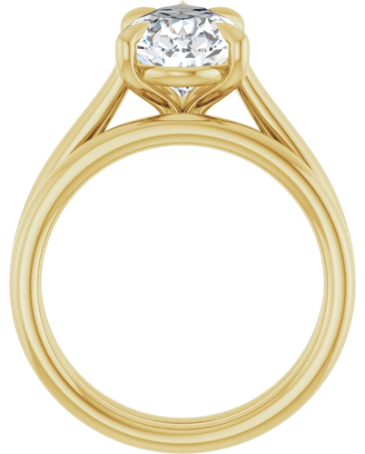 Sužadėtuvių Žiedas „Claw-Pong“ 14k yellow gold Pear 13mm x 8mm (7)