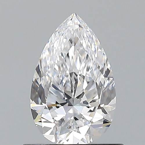 0.7 carat D-VS1 Natūralus Pear Deimantas (1)