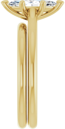 Sužadėtuvių Žiedas „Accented Infinity-Inspired“ 14k yellow/white gold Marquise 10mm x 5mm (9)
