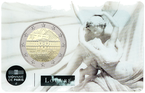 2025 France Louvre 2 Euro BU Coin (5)