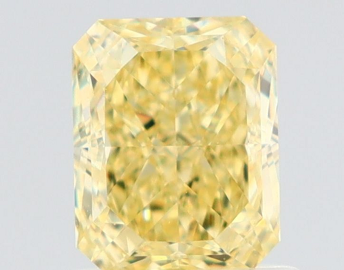 1.0 carat Fancy Yellow-VS1 Natūralus Radiant Deimantas (1)