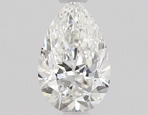 0.5 carat F-VVS1 Natūralus Pear Deimantas (1)