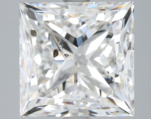 3.8 carat F-SI2 Natūralus Princess Deimantas (1)