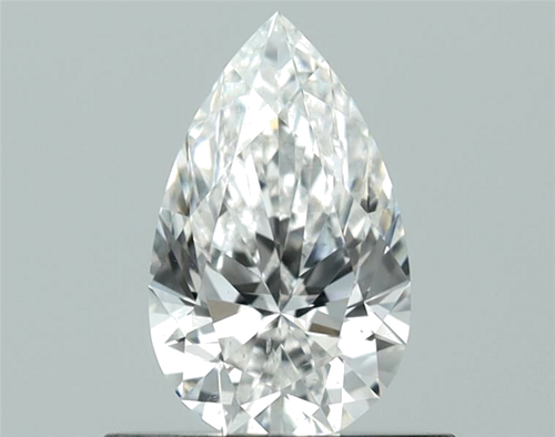 0.51 carat F-SI1 Natūralus Pear Deimantas (1)