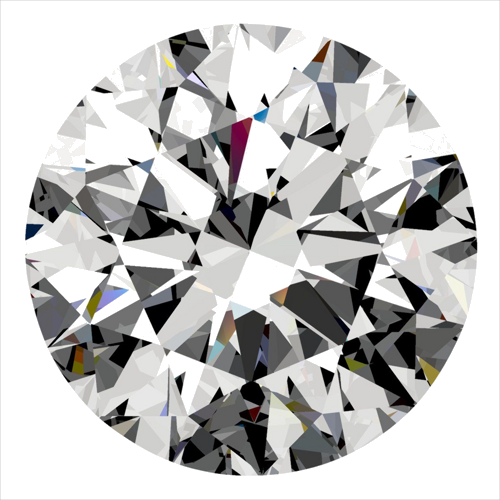 0.57 carat E-VVS1 Excellent cut Natūralus Round Deimantas (1)