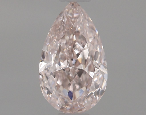 0.5 carat Fancy Light Orangey Pink-VS2 Natūralus Pear Deimantas (1)