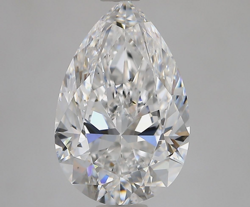 3.5 carat D-SI1 Natūralus Pear Deimantas (1)