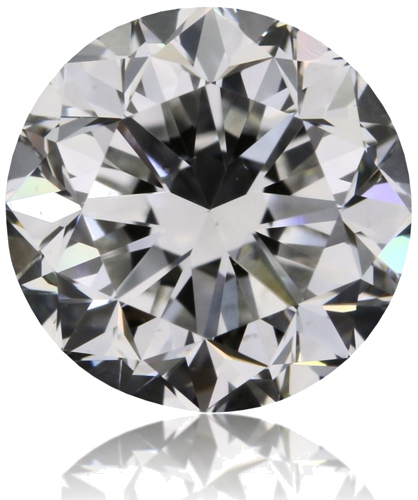 1.01 carat F-SI1 GD cut Natūralus Round Deimantas (1)