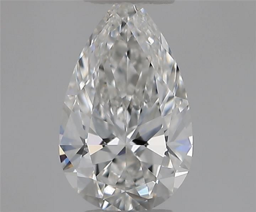0.4 carat F-VVS1 Natūralus Pear Deimantas (1)