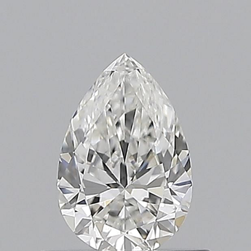 0.5 carat F-VVS2 Natūralus Pear Deimantas (1)