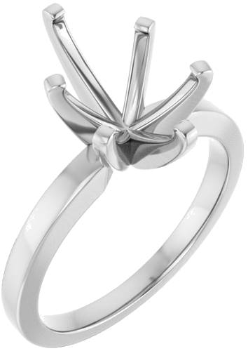 Sužadėtuvių Žiedas „Solitaire“ 14k white gold Pear 12mm x 8mm (1)
