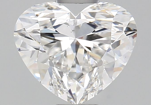 0.62 carat F-VS2 Natūralus Heart Deimantas (1)