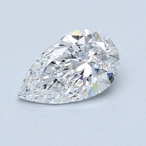 0.7 carat D-VS2 Natūralus Pear Deimantas (1)