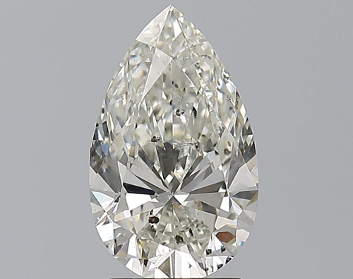 1.9 carat I-SI2 Natūralus Pear Deimantas (1)
