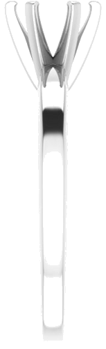 Sužadėtuvių Žiedas „Solitaire“ 14k white gold Round 6mm (4)
