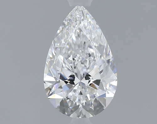 0.7 carat D-VS2 Natūralus Pear Deimantas (1)
