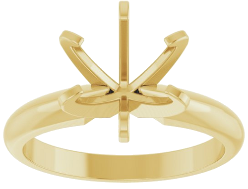 Sužadėtuvių Žiedas „Heavyweight Solitaire“ 14k yellow gold Round 8mm (3)