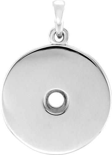Pakabukas „Disc“ 925 Sidabro Round 3mm (1)