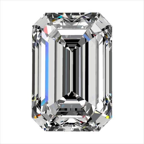 0.41 carat F-VS2 Natūralus Emerald Deimantas (1)