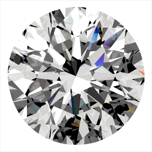 0.4 carat F-VVS2 Excellent cut Natūralus Round Deimantas (1)
