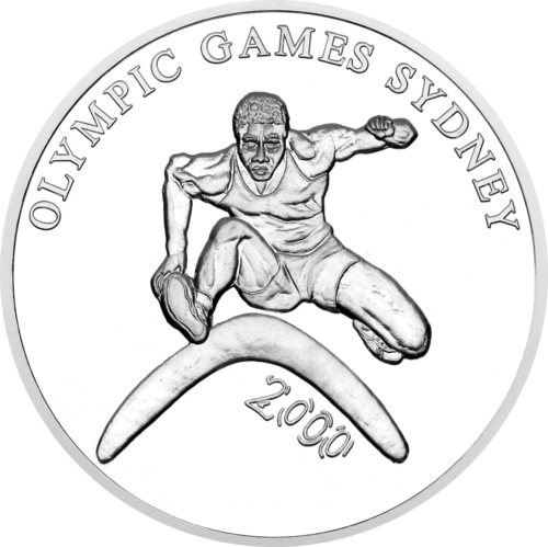 2000 Sydney Olympic Games Netherlands Antilles 25 Guilders Silver Coin (1)