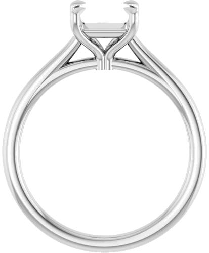 Sužadėtuvių Žiedas „Claw-Pong“ 14k white gold Square 5.5mm (2)