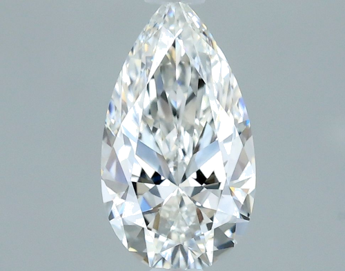 0.54 carat F-IF Natūralus Pear Deimantas (1)