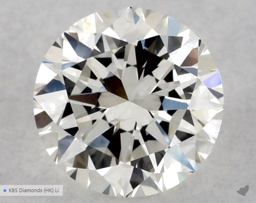 0.5 carat I-SI1 Very Good cut Natūralus Round Deimantas (1)