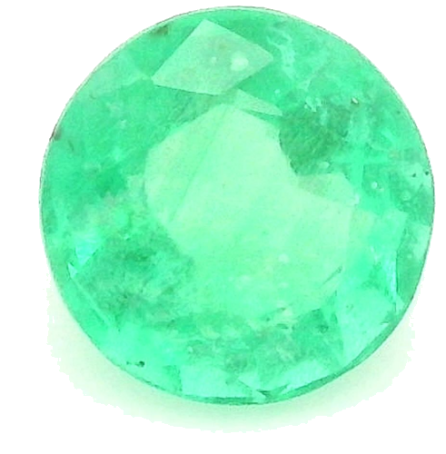 0.55 carat GREEN Round Smaragdas (1)