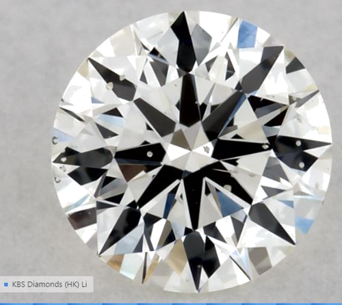 0.36 carat K-SI1 Excellent cut Natūralus Round Deimantas (1)