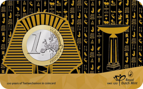 2023 Netherlands Tutankhamun 1 euro coin on BU card (1)