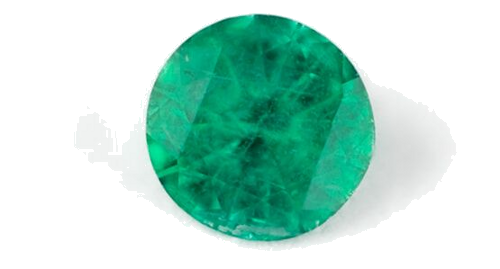 0.14 carat GREEN Round Smaragdas (1)