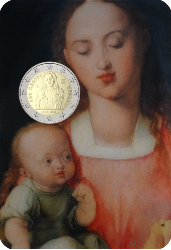 2021 San Marinas Albrecht Durer 2 eurų BU moneta (2)