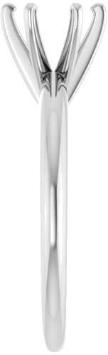 Sužadėtuvių Žiedas „Solitaire“ 950 Platinos Round 6mm x 6.6mm (4)