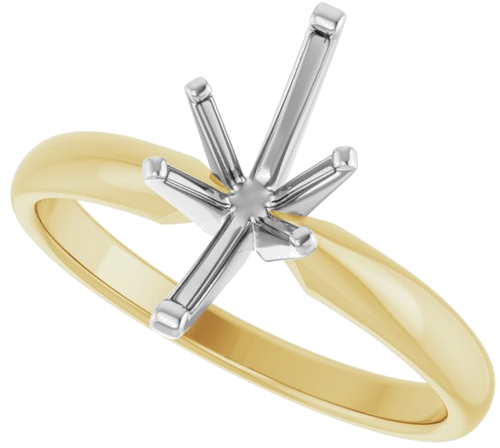 14K Yellow White 11.5x5.5 mm Marquise Solitaire Engagement Ring Mounting (5)