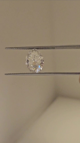 3.0 carat H-SI2 Natūralus Oval Deimantas (1)