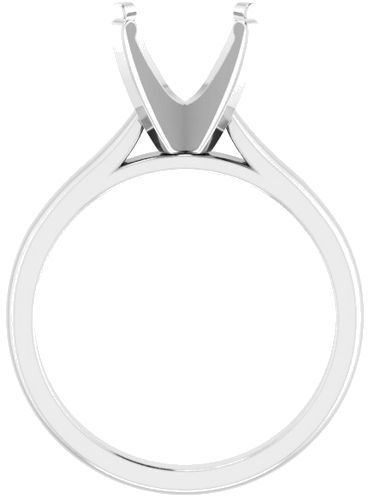 Sužadėtuvių Žiedas „Solitaire“ 14k white gold Round 9mm (2)