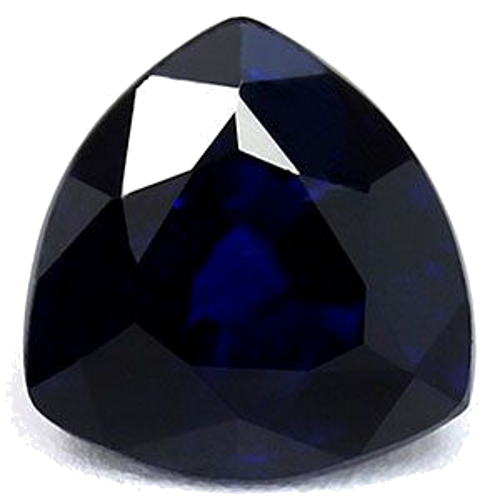 0.65 carat BLUE Trilliant Safyras (1)