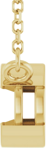 Pakabukas „Half-Bezel Solitaire“ 14k yellow gold Round 6mm (3)