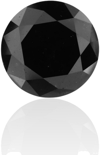 3.97 carat Fancy Black-VVS2 Excellent cut Natūralus Round Deimantas (1)