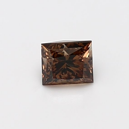 0.54 carat Fancy Dark Orangey Brown-SI1 Natūralus Princess Deimantas (1)